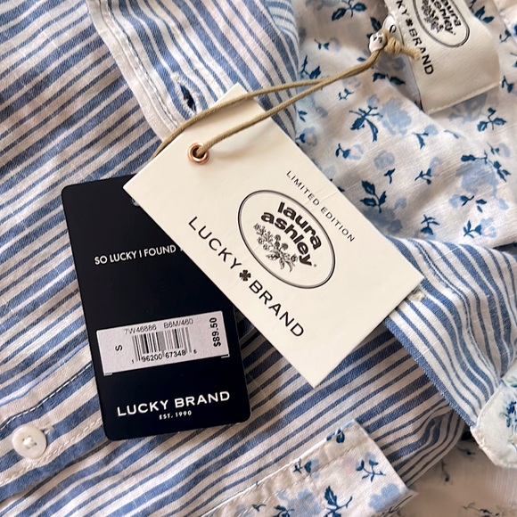 Lucky Laura Ashley Print Mix Boyfriend Shirt - Picture 10 of 10